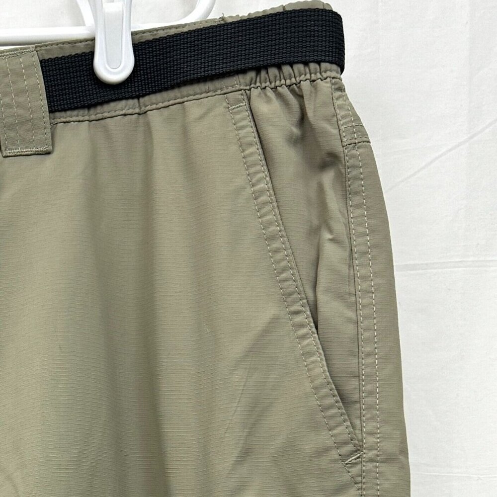 Columbia Sportswear Lightweight Nylon Belted Sport Shorts Men 42 Beige - Picture 2 of 11